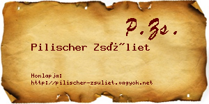 Pilischer Zsüliet névjegykártya